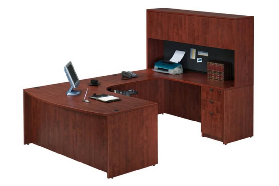 Curved U Shape Desk With Hutch Madison Liquidators