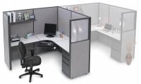 L Shaped Cubicle Desk With Drawers Madison Liquidators