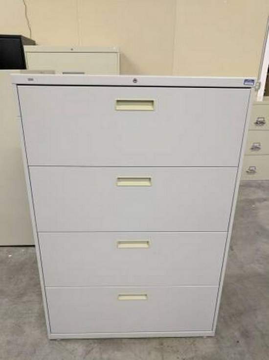 Hon 4 Drawer Putty Lateral File Cabinet 36 Inch Wide