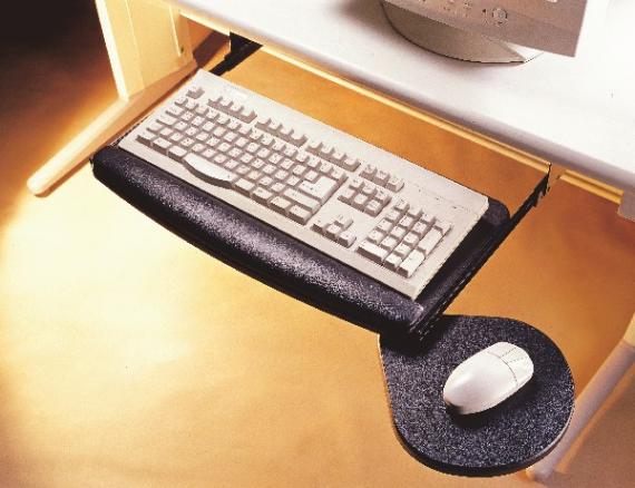 Pull Out Keyboard Tray With Side Mouse Pad Pull Out Keyboard Tray With Side Mouse Pad
