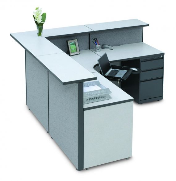 L Shape Cubicle Reception Desk Madison Liquidators