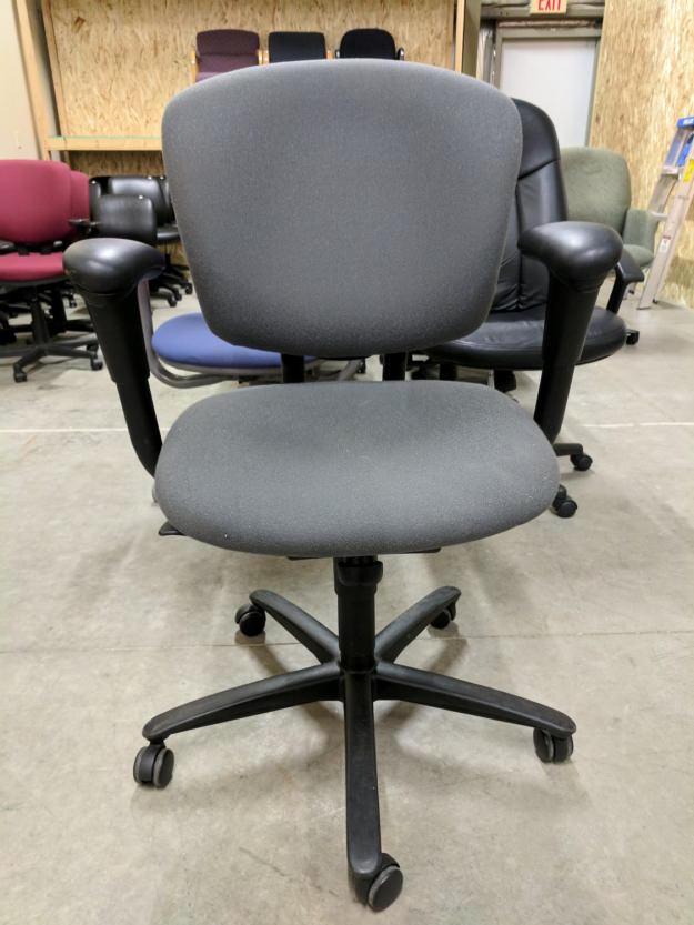 Gray Haworth Rolling Office Task Chair Madison Liquidators
