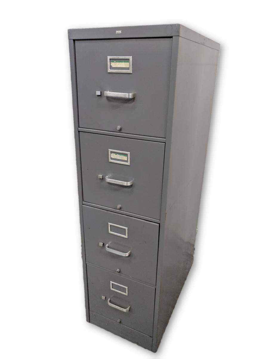 Gray Hon 4 Drawer Vertical File Cabinet | Madison Liquidators